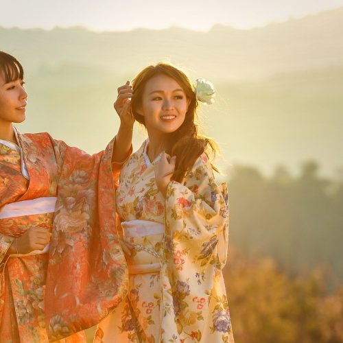 Girls in Kimono